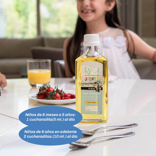 Lysi Mexico Limón Aceite de Hígado de Bacalao Junior